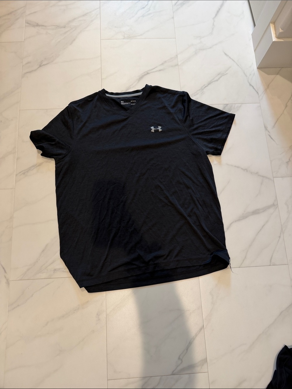 Under Armour Black Short-Sleeve Performance Tee with Small Logo